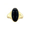 vintage Gold signet ring with onyx 14 krt