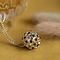 vintage Gouden cocktail hanger met glassteen 14 krt