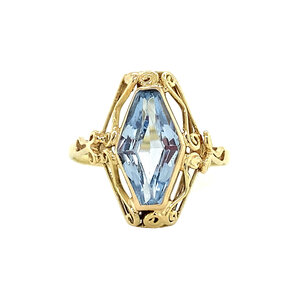 Gouden ring met spinel 14 krt