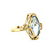 vintage Gold ring with spinel 14 krt