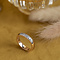 vintage Roségouden rijring met diamant 14 krt