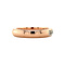 vintage Rose gold row ring with diamond 14 kt