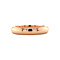 vintage Rose gold row ring with diamond 14 kt