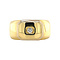 vintage Gouden ring met diamant 18 krt