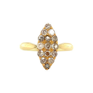 Gouden ring met diamant 14 krt