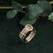 vintage Gouden ring met diamant 18 krt