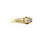 vintage Gold solitaire ring with rose diamond 14 krt