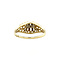 vintage Gold trilogy ring with diamond 14 kt