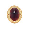 vintage Gold ring with garnet 14 krt