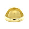 vintage Gold signet ring with layered stone carnelian 14 kt