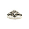 vintage White gold ring with diamond 14 kt