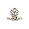 vintage White gold ring with diamond 18 kt
