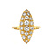 vintage Gold ring with diamond 18 kt
