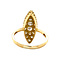 vintage Gold ring with diamond 18 krt