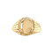 vintage Gouden zegelring 14 krt