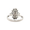 vintage White gold ring with diamond 14 kt