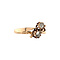 vintage Roségouden ring met roosdiamant 14 krt