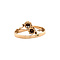 vintage Roségouden ring met roosdiamant 14 krt