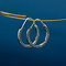 vintage Gold fantasy earrings 14 krt