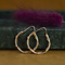 vintage Gold fantasy hoop earrings 14 kt