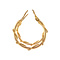 vintage Gouden fantasie oorringen 14 krt