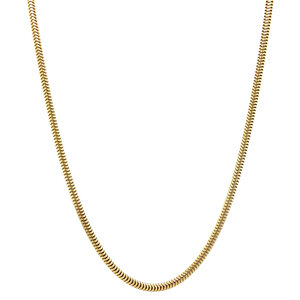 Gold snake necklace 14 krt