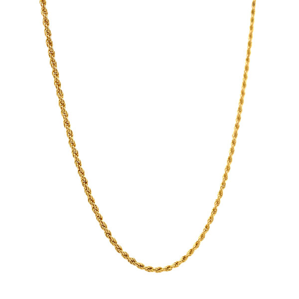 vintage Gouden koord collier 14 krt