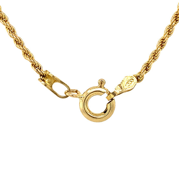 vintage Gouden koord collier 14 krt