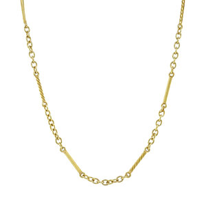 Golden fantasy necklace 14 carat