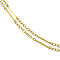 vintage Gouden fantasie collier 14 krt