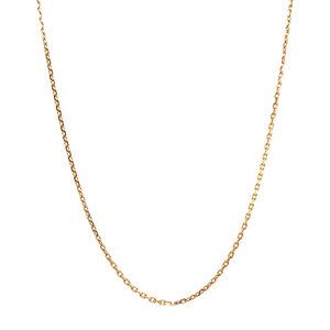 Gold necklace anchor 43 cm 14 krt