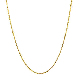 Gold s-switch length necklace 14 krt