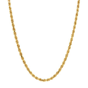 Gold cord necklace 14 kt