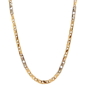 Gold fantasy necklace 14 kt