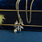vintage Gouden gourmet lengtecollier 14 krt