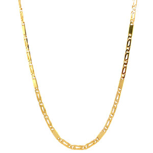 Gold fantasy necklace 14 krt