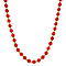 vintage Gouden collier met bloedkoraal 14 krt