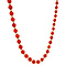 vintage Gouden collier met bloedkoraal 14 krt