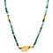 vintage Smaragd collier met gouden sluiting 42.5 cm 14 krt