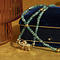 vintage Smaragd collier met gouden sluiting 42.5 cm 14 krt