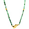 vintage Smaragd collier met gouden sluiting 42.5 cm 14 krt