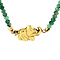 vintage Smaragd collier met gouden sluiting 42.5 cm 14 krt