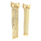 vintage Gold stud earrings with bow 14 ct
