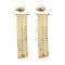 vintage Gold stud earrings with bow 14 ct