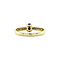 vintage Gold ring with sapphire and diamond 14 krt