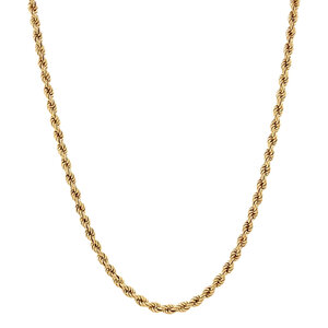 Gold cord necklace 14 krt