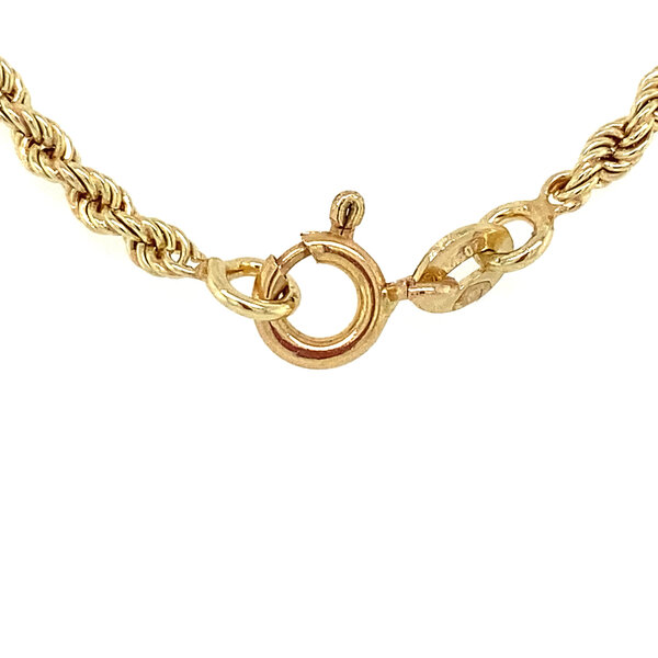 vintage Gouden koord collier 14 krt