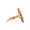 vintage Gouden ring met parel en robijn 14 krt