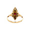 vintage Gouden ring met parel en robijn 14 krt