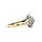 vintage Entourage ring with diamond 9 krt